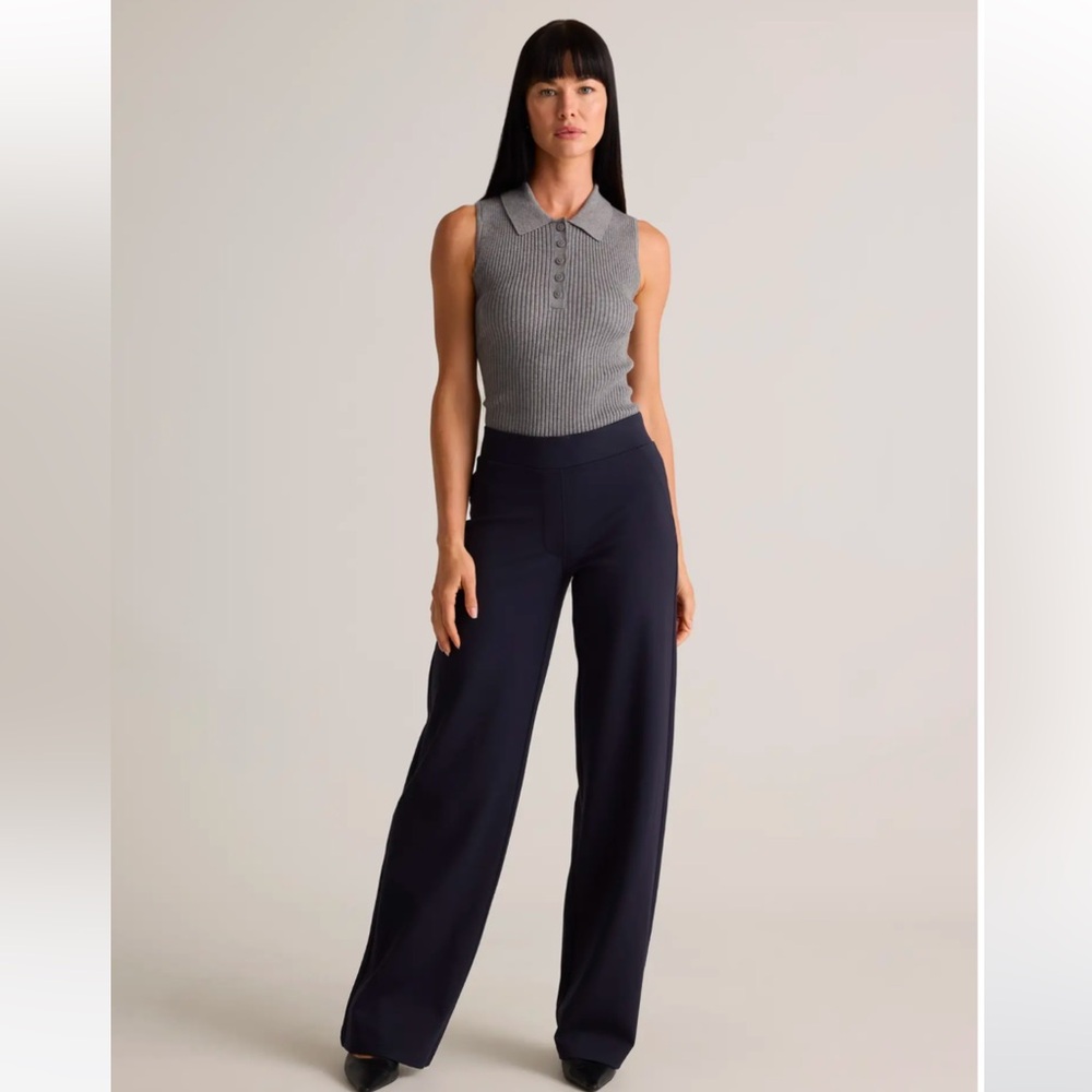 Quince Midnight Blue Wide Leg Pants